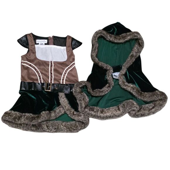 Chasing Fireflies Brown and Green Kids Archer Costume - Picture 8 of 8